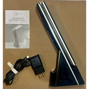 5-in-1 LED Dimmable Wireless Charging Foldable Hinge Desk Lamp
